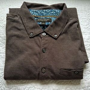 Banana Republic Luxury Touch brown polo, large